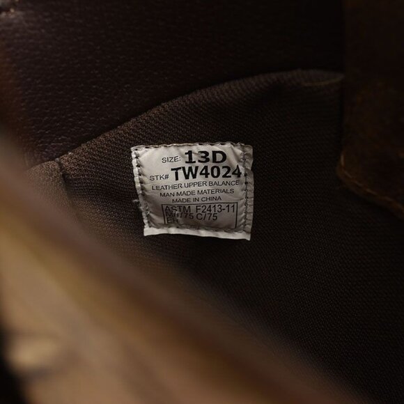 Tony Lama Rust Copper Diboll Diamond Plate Composite Toe Western Work Boots 13 - Picture 5 of 5